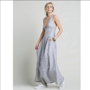 The Jetset Diaries racer back striped maxi dress - XS
